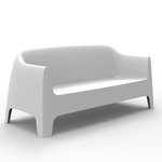 Solid Outdoor Sofa - White