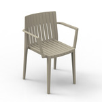 Spritz Outdoor Chair with Armrests - Set of 4 - Ecru