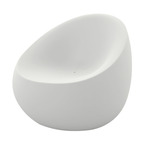 Stone Outdoor Lounge Chair - White
