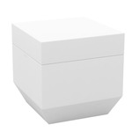 Vela Outdoor Ottoman - White