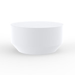 Vela Outdoor Round Coffee Table - White