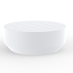 Vela Outdoor Round Coffee Table - White