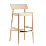Pause Bar / Counter Stool - Discontinued Model - White Pigmented Oak