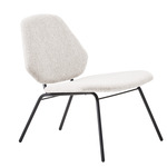 Lean Lounge Chair - Black / Ivory