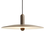 Lu Pendant - Taupe / Matte White