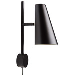 Cono Plug-In Wall Sconce - Black