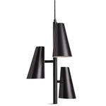 Cono Trio Pendant - Black / Black