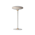 Shade S1 Table Lamp - Overstock - White / Brass