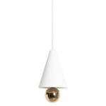 Cherry Pendant - White / White