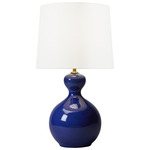 Antonina Table Lamp - Blue Celadon / White Linen