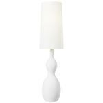 Antonina Floor Lamp - Marion White / White Linen