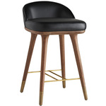 Walsh Counter / Bar Stool - Walnut / Black