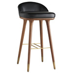 Walsh Counter / Bar Stool - Walnut / Black