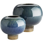 Tuttle Vases Set of 2 - Bronze