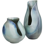 Isaac Vases Set of 2 - Blue