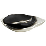 Hollie Tray Set of 2 - Black / White