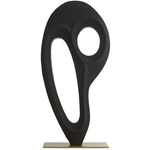 Kenly Sculpture - Antique Brass / Charcoal