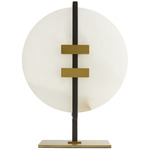 Kasen Sculpture - Antique Brass / Alabaster