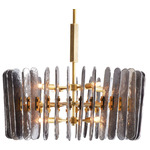 Klaus Chandelier - Antique Brass / Smoke