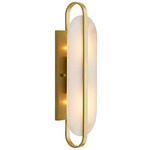 Julius Wall Sconce - Antique Brass / Alabaster