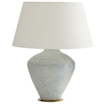 Kara Table Lamp - Adriatic Mist / Off White Linen
