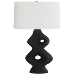 Jemai Table Lamp - Charcoal / Off White