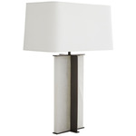 Lyon Table Lamp - Bronze / White