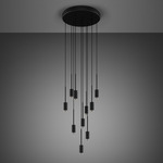 Exhaust Cascade Multi Light Pendant - Graphite / Steel