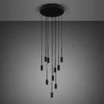 Exhaust Cascade Multi Light Pendant - Graphite / Steel