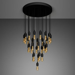 Heavy Metal Classic Multi Light Pendant - Smoked Bronze