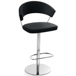 New York Swivel Stool - Chrome / Ekos Black