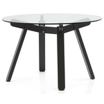 Peeno Round Table - Graphite / Transparent