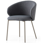 Tuka Crossweave Armchair - Matte Taupe / Black Crossweave