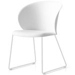Tuka Sled Base Chair - Matte Optic White / Matte Optic White