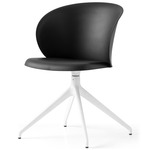 Tuka Swivel Chair - Matte Optic White / Matte Black