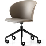 Tuka Swivel Office Chair - Matte Black / Matte Taupe