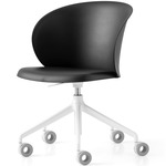 Tuka Swivel Office Chair - Matte Optic White / Matte Black