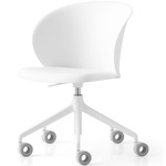 Tuka Swivel Office Chair - Matte Optic White / Matte Optic White