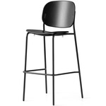 Yo! Bar / Counter Stool - Matte Black / Matte Black