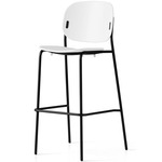 Yo! Bar / Counter Stool - Matte Black / Matte Optic White