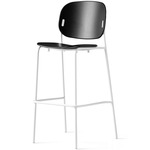 Yo! Bar / Counter Stool - Matte Optic White / Matte Black