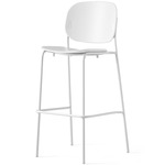 Yo! Bar / Counter Stool - Matte Optic White / Matte Optic White