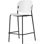 Yo! Bar / Counter Stool - Matte Black / Matte Optic White