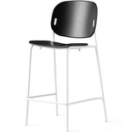 Yo! Bar / Counter Stool - Matte Optic White / Matte Black