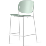 Yo! Bar / Counter Stool - Matte Optic White / Matte Thyme Green