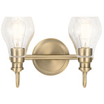 Greenbrier Bathroom Vanity Light - Classic Bronze / Clear Seeded