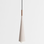 Stem Pendant - Brushed Copper / White Oak