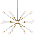 Monroe Sputnik Chandelier - Burnished Brass