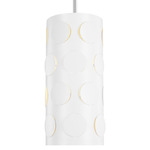 Dottie Small Pendant - Polished Nickel / Matte White