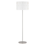 Dottie Floor Lamp - Polished Nickel / Matte White
